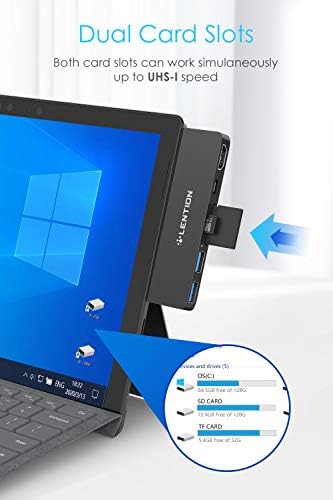 LINCENTE Surface Pro 7 6-in-1 USB C Hub/4K@60Hz 10ft USB C ל- HDMI 2.0 מתאם כבלים