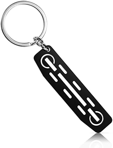 Krsct מתנה של מחזיק מפתחות אוניברסלי, גריל 3D מתכת שרשרת מפתח נירוסטה פופולרית עם טבעת מפתח לחובבי מכוניות