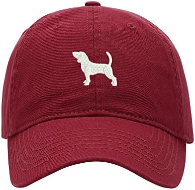 8502-כובע בייסבול גברים ביגל כלב רקום שטף כותנה כלב כובע בייסבול כובעים