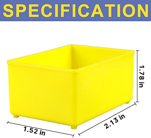 Haisstronica 4 PCS פחים נשלפים בינוניים מארגן אחסון מתאים