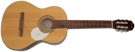 פרעוש חתום חתימה בגודל מלא פנדר גיטרה אקוסטית ב/ ג 'יימס ספנס אימות ג' יי. אס. איי קואה-רד הוט צ 'ילי