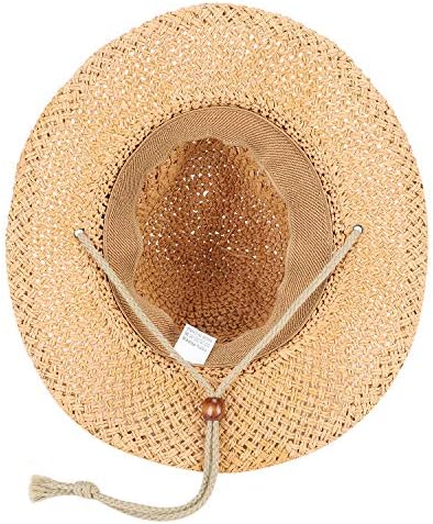 קש קאובוי כובע רחב שולי שמש כובע בוקרת קיץ פנמה כובע עם סנטר רצועת גברים נשים סומבררו נסיעות חיצוני