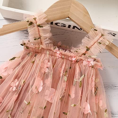 פעוטות תינוקות תינוקות טוטו שמלת שרוולים הדפס פרחוני שמלת טול שכבת שמלות נסיכה ילדה קטנה עם סרט פרחים