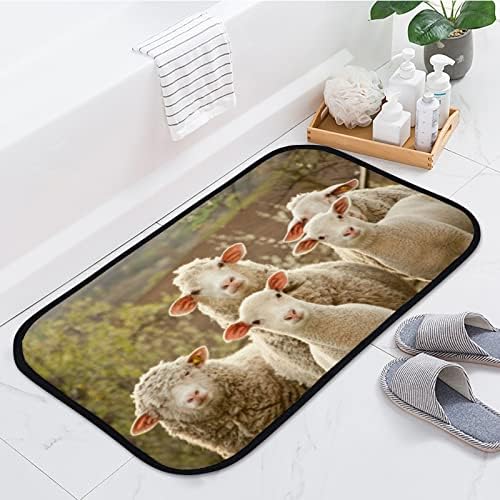 שטיח דלת אמבטיה רכה של ונטסו שטיח כבשים חמודות מצחיקות ללא החלקה מחצלות כניסה למטוס לסלון אמבטיה דלת