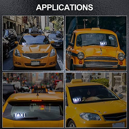 הוביל עיצוב שלט מונית, מונית מהבהבת וו על חלון המכונית עם מטען לרכב 12 וולט מהפך מנורת אור מונית גדולה