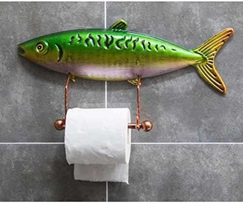 מחזיק מגבת דגים תלת מימדי מתלה נייר מתלה מתלה אמבטיה מארגן מעמד מעמד פשוט עומד מחזיק גליל נייר משטח