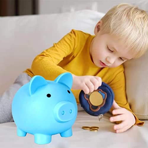 בנק פיגי חמוד עבור Sbrvaniy Pig Money Bank Coin Bank לבנים ובנות הבנק הראשון שלי הבלתי ניתן לשבירה חיסכון