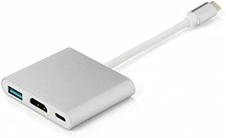 אלומיניום LQQH 3 ב- 1 סוג C עד 4K HDMI USB 3.0 מתאם מטען רכזת עבור Macphone