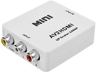 MINI AV נקבה ל- HDMI ממיר נקבה RCA לממיר HDMI 1080P לטלוויזיה, VHS VCR, DVD Records
