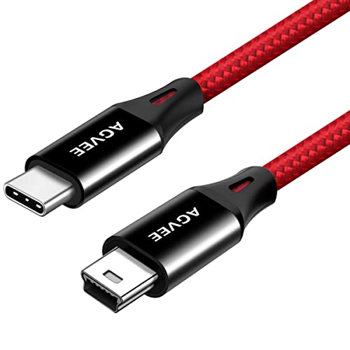 AGVEE USB-C ל- MINI-B כבל מטען USB BC2MN-BR21