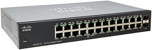Cisco Compact Compact 24-Port Gigabit מתג עם 2 יציאות מיני-גביים משולבות