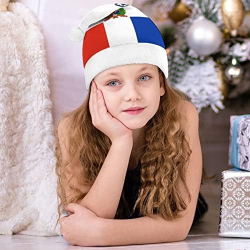 דגל של דומיניקה חג המולד כובע אישית סנטה כובע מצחיק חג המולד קישוטים
