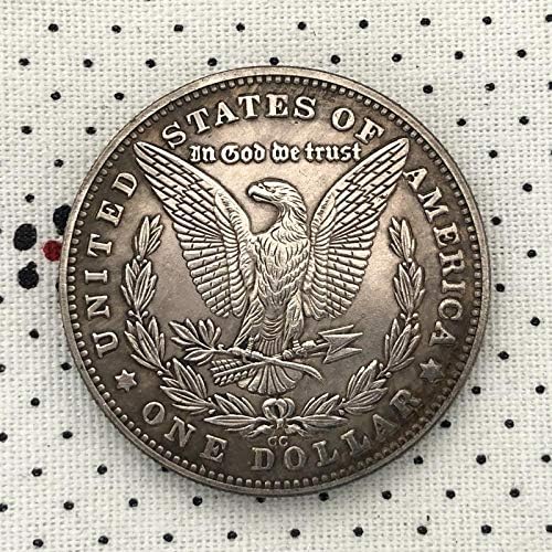 1880 אמריקאי מורגן מטבע מטבע מטבע מטבע אספנות מטבע מתנה לאתגר מזל מטבע