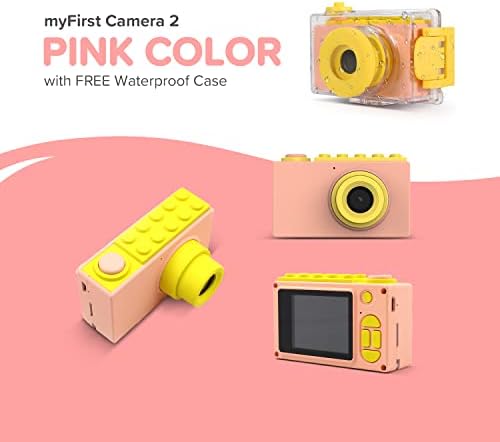 מצלמה myfirst 2 מצלמה אטומה למים MINI מיני 8MP 1080P מצלמת וידיאו HD עם כרטיס MICROSD בחינם 16GB כלול