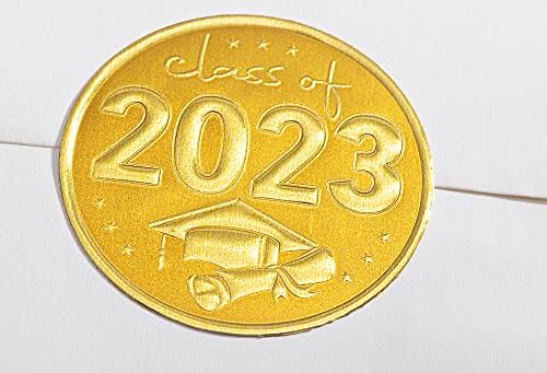 נייר ישיר זהב רדיד כיתה של 2023 חותמות, מעטפת אביזרים, סט של 102