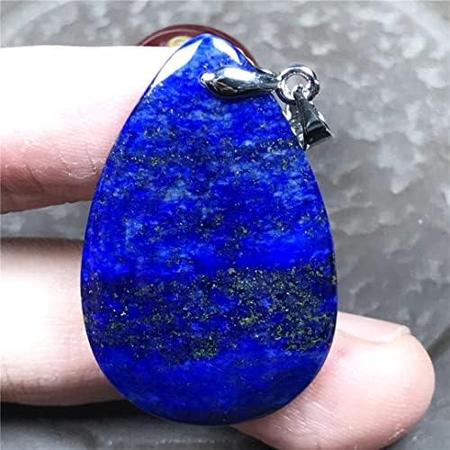 טבעי כחול מלכותי לפיס לאזולי אבן נדירה תכשיטים תליון לאישה גבר עושר רייקי אהבה מזל מתנה קריסטל 33x21x5