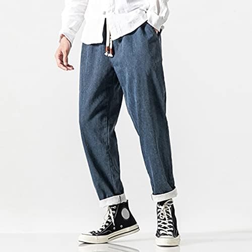 מכנסי ג'ינס רזים של Fsahjkeemen, מכנסי עיפרון רזים ומתיחים מכנסיים עפרים יורדים בתוספת גודל דק מתאים