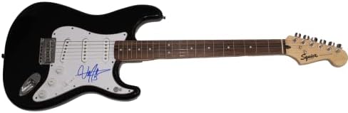 בילי מיתרים חתום חתימה בגודל מלא שחור פנדר סטראטוקסטר גיטרה חשמלית ב/בקט אימות בס קואה - צעיר סטאד רוק