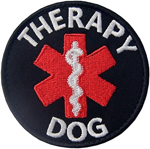 שירות כלב EMS חובש חובש חובש לטיפול בחיים אפודים/רתמות סמל סמל רקום וו אטב וכתם לולאה