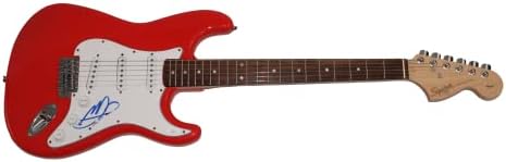 מייקל בובל חתם על חתימה בגודל מלא פנדר אדום סטראטוקסטר גיטרה חשמלית עם ג 'יימס ספנס ג' יי. אס. איי אימות-הגיע