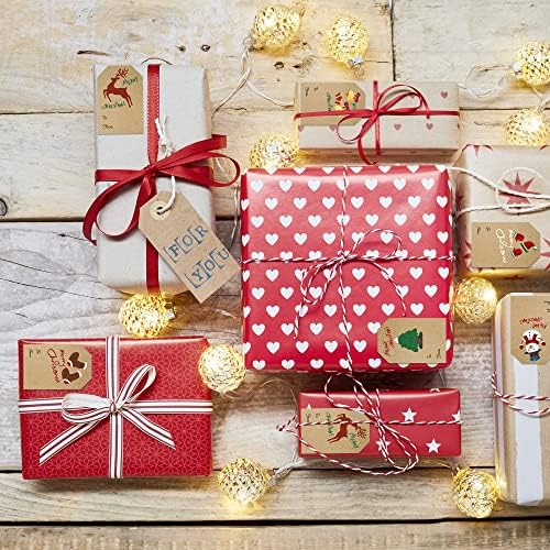 250 יח ' תגי מתנה לחג המולד מדבקות תג מתנה דביקה עצמית-מדבקות דקורטיביות למתנות חג וחבילות-תגי מתנה