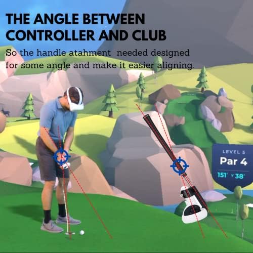 מועדון הגולף VR מטפל בחיבור אחיזה עבור Oculus Quest 2 בקרי הרחבה משחקי משחקי אביזרים ריאליזם מתאם גולף