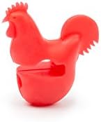 פוקס רון 6283 מחזיק קליפ/כף סיר תרנגול, 1 על 2.75 על 2.75 אינץ', אדום