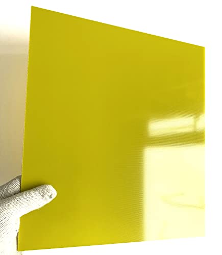 גרם 10 גרם 4 יריעת גרוליט, לוח צלחת סיבי זכוכית 1.5 מ מ 335 על 300 על 1.5 מ מ צבע צהוב