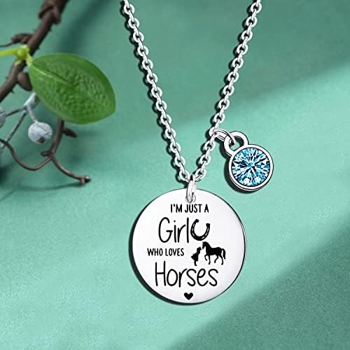 תכשיטי סוס סוס קסם שרשרת מתנה עבור בנות רק ילדה שאוהבת סוסים תכשיטי מצחיק בעלי החיים מאהב מתנת שרשרת