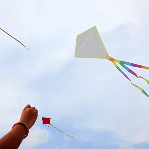 צעצועים 3 סטים DIY צביעה ערכת עפיפון ילדים לבנים ריק עפיפון ציור מלאכה ציור עפיפון מעופף קישוט קיץ חוף
