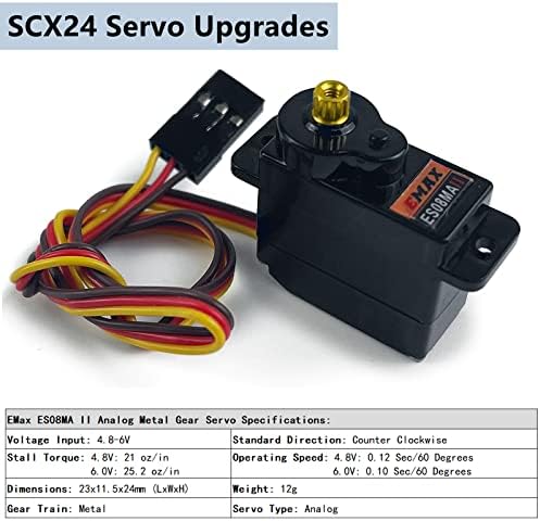 Morlordy RC ציוד מתכת אנלוגי מנוע סרוו דיגיטלי 4.8V-6V עבור 1/24 RC Crawler SCX24 שדרוגים AXI00001 AXI00002