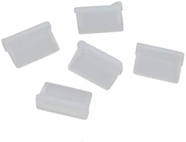 X-dree 5 pcs כיסוי פלסטיק ברור של פסולת למוצר דיגיטלי USB-A1 (כיסוי פסולת ברור של 5 יחידות בפלסטיקה