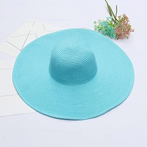 נשים קיץ סאן קש חוף פנמה פנמה פדורה רחבה שוליים כובע הגנה מפני השמש חוף נסיעות קל משקל, מוטיקולור