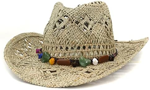 סריגת יד סריגה מערבית קאובוי כובע בוקרה כובע קיץ נשים כובע שמש חלול החוצה נשים בז 'גברים יוניסקס סונהט