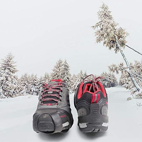 אחיזות קרח מילאלוקו, קרח ושלג אחיזת סגול מעל נעל/פרו אחיזת קרח חורפי לנעליים ומגפיים - 10 סריגי משיכה