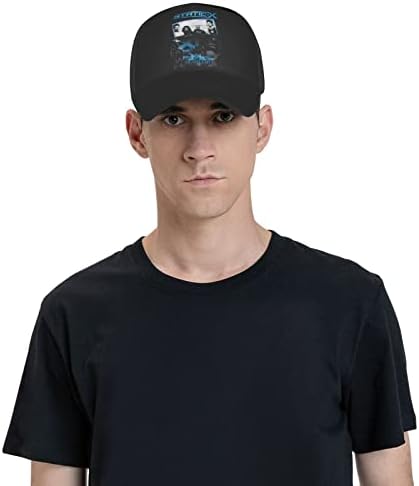 סטטי רוק x פס כובע בייסבול נשים גברים גודל מתכוונן כובע ריצה שחור