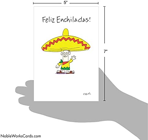 נובלוורקס-1 קריקטורה כרטיס יום הולדת שמח מצחיק-ברכה קומית מצחיקה, כרטיס עם מעטפה-פליז אנצ ' ילדות ג9589