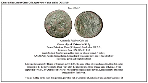 1 GR קטאן בסיציליה סיציליה יוונית קדומה קדומה מוטס