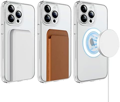 SkySeaco לאייפון 14 Pro Max Thone Case תואם ל- Magsafe עם הגנה מלאה על מצלמה, Slim Protective Slim עבור