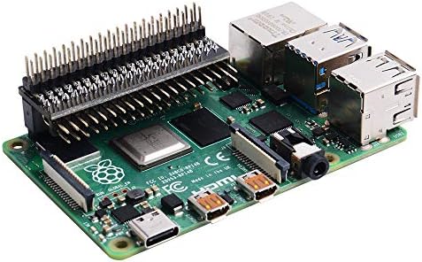 מחברי מיקרו של Geeekpi Raspberry Pi 40 פינים GPIO 1 עד 2 לוח הרחבה 2 x 20 פינים רצועה כותרת זכר כפול