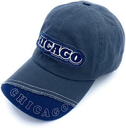 כובע שיקגו אילינוי מזכרות שיקגו כובע עיר אבא כובעים כובעי בייסבול שיקגו שטפו כובעי כותנה לנשים גברים