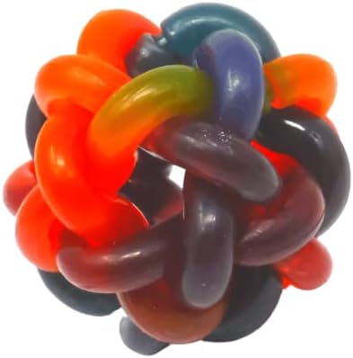 צעצועי בונקה בירד 2013 PK6 3 אינץ 'כדורים וויבנלי כדורים צבעוניים מגומי מגומי רגליים תוכי תוכי Budgie