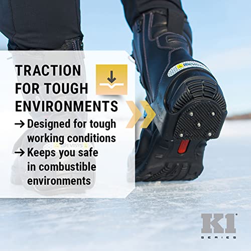 סדרת K1 V5770170-XL Heelstop Anti-Slip Heel Traction Aid, Unisex, Black, X-large