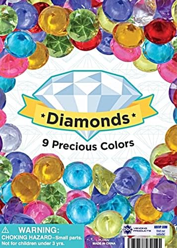 1 יהלומים צבעוניים אבני חן צעצועי חידוש ב -250 כמוסות ספירת למסיבות/אוטומטיות/וכו ' + תצוגת אוטומטיות