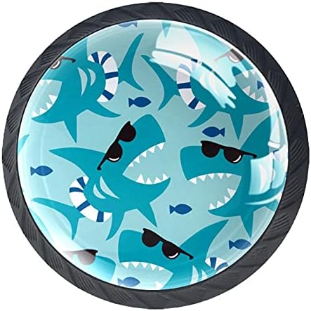 ידיות מגירה שחורות ארון כריש כחול מושך ידיות למגירה שידה חזה ארון פח 1.37 × 1.10in