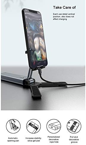Wpyyi Metal Metal Mini One מתקפלת מתקפלת שולחן מחזיק טלפון נייד עבור שולחן עבודה שולחן עבודה סמארטפון