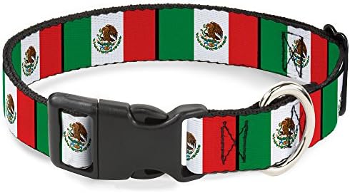 אבזם למטה 6-9 מקסיקו דגלי פלסטיק קליפ צווארון, צר קטן