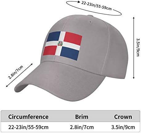 דגל GHBC של הרפובליקה הדומיניקנית מבוגרים כובע בייסבול נשים בייסבול כובע סנאפבק של גברים מתכווננים
