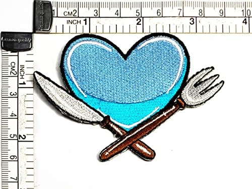כלי כתיבה כחול לב עם סכום קריקטורה תיקון אפליקצית מלאכה בעבודת יד תינוק ילד ילדה נשים בגדי עשה זאת בעצמך