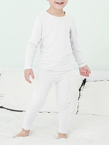 כוכב Century Kids תחתונים תרמיים ג'והלים ארוכים לבנים בנות בסיס שכבת פעוט סט תרמי Ultra Soft